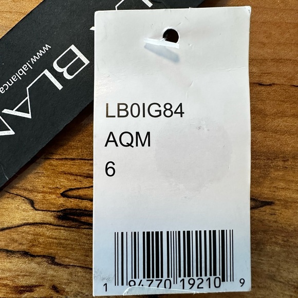 La Blanca Goddess Halter Bikini Top Ice Blue Sz 6 Small NWT Ruched Molded Cups - Picture 6 of 12